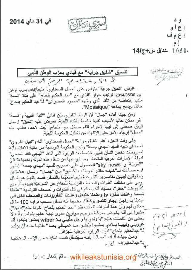 document contre chafik jarraya