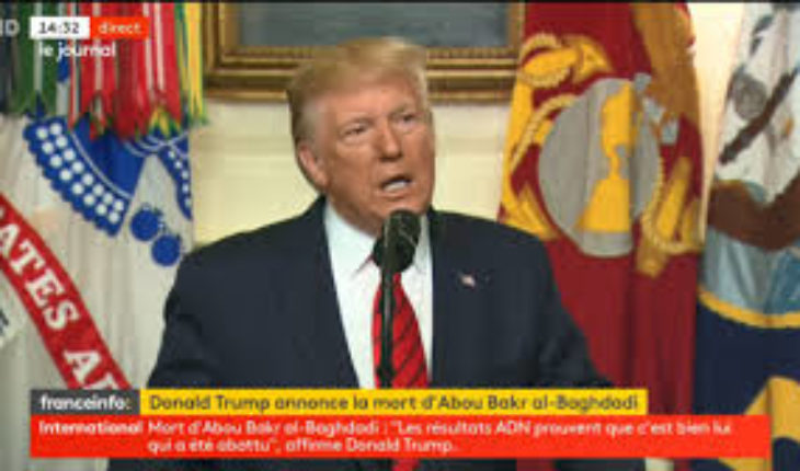 Donald Trump confirme la mort du chef de Daech comme un chien