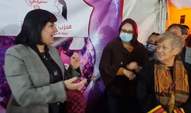 سلمى بكار تلتحق باعتصام الغضب المطالب برحيل وكر القرضاوي المفرخ للإرهاب