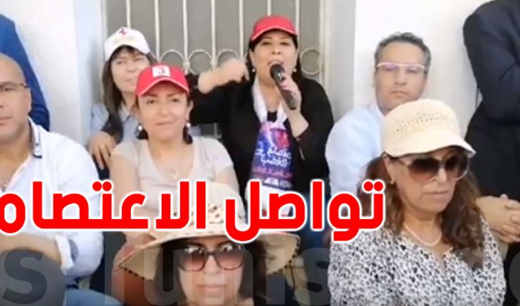 عبير موسي تعلن رفع الإضراب عن الطعام و مواصلة الاعتصام إلى حين غلق وكر القرضاوي