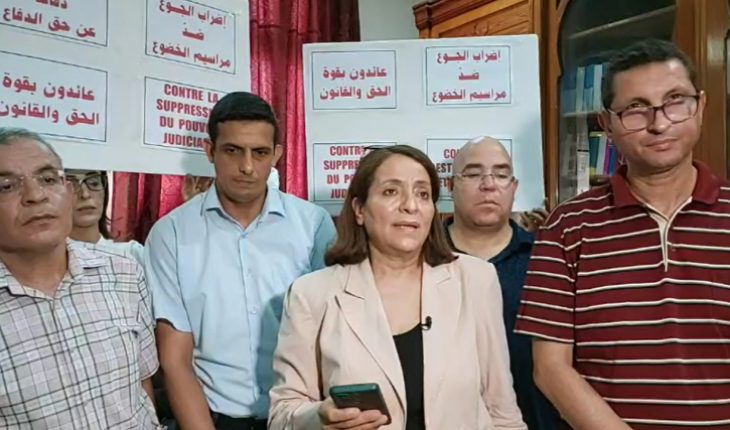 فيديو / دخول ثلاثة قضاة معزولين في إضراب جوع بمقر جمعية القضاة