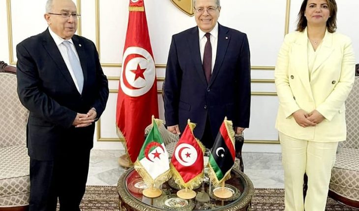 وزيرا خارجية الجزائر وليبيا في تونس لتنسيق المواقف وتبادل الرؤى حول مجمل القضايا الدولية والإقليمية