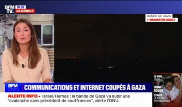 Gaza , sous les bombes israéliennes , plongée dans le noir et coupée du monde