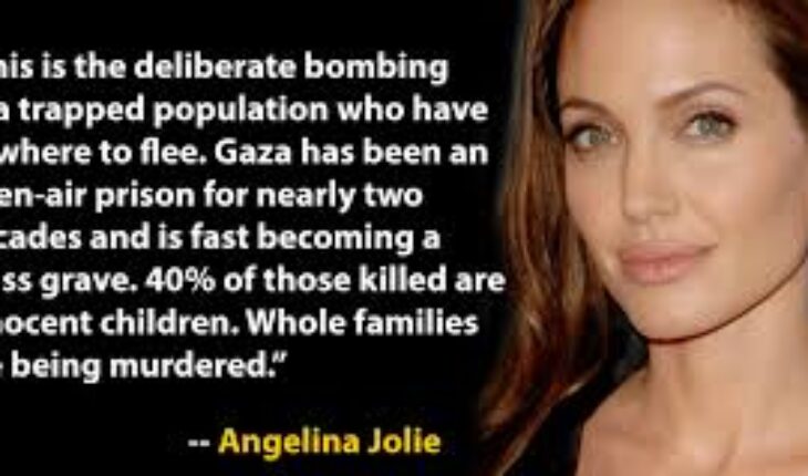 Gaza : Angelina Jolie dénonce « un charnier »