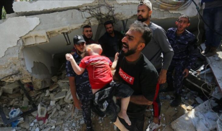 غزة: طائرات إسرائيلية تقصف بناية سكنية من 6 طوابق وتهدمها على رؤوس ساكنيها