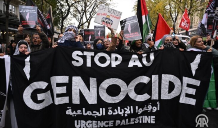 Des milliers de personnes manifestent à Paris pour appeler à un cessez-le-feu immédiat à Gaza