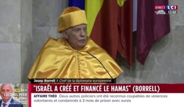 Josep Borrell assure qu’Israël a créé et financé le Hamas Josep Borrell assure qu’Israël a créé et financé le Hamas