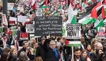 Des centaines de milliers de personnes manifestent à Londres pour demander l’arrêt du génocide à Gaza Des centaines de milliers de personnes manifestent à Londres pour demander l’arrêt du génocide à Gaza