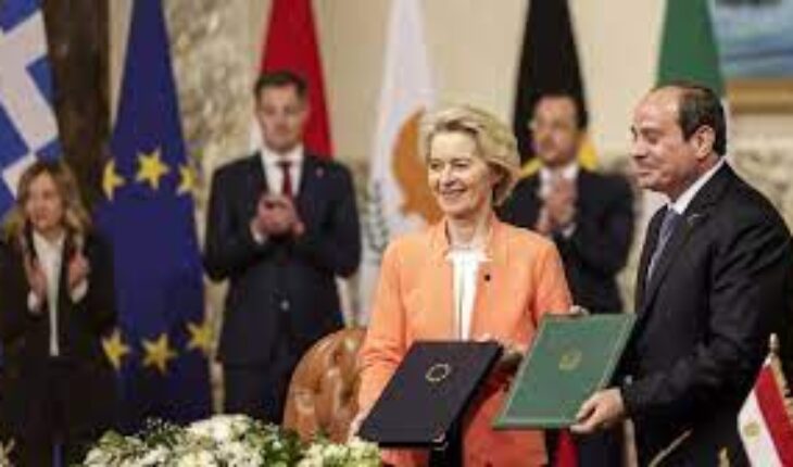 L’Union européenne signe un « partenariat stratégique » pour 7,4 milliards d’€ avec l’Égypte