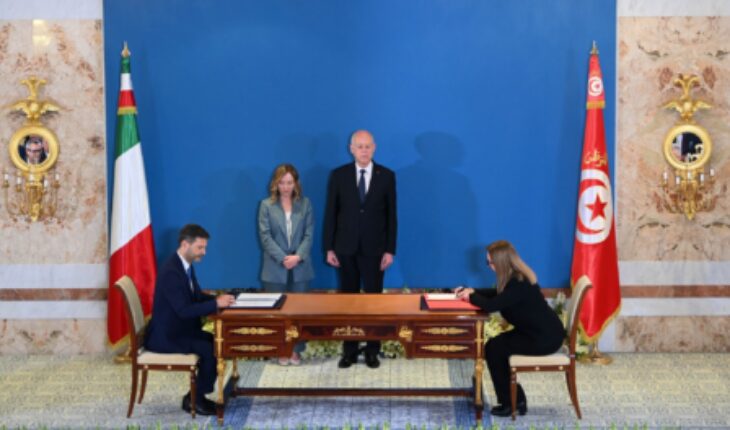 Visite de Giorgia Meloni à Tunis : signature de 3 accords bilatéraux entre la Tunisie et l’Italie