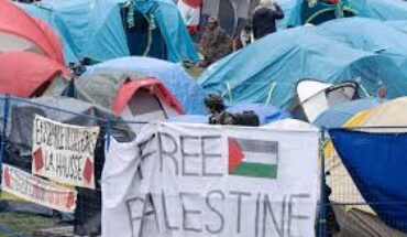 Un campement estudiantin en soutien à Gaza sur le campus de Vienne Un campement estudiantin en soutien à Gaza sur le campus de Vienne