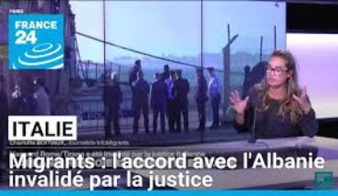 La justice italienne désavoue Giorgia Meloni et ordonne le transfert des 12 migrants expulsés vers l’Albanie en Italie La justice italienne désavoue Giorgia Meloni et ordonne le transfert des 12 migrants expulsés vers l’Albanie en Italie