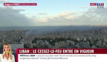 Israël accepte un accord de cessez-le-feu avec le Hezbollah Israël accepte un accord de cessez-le-feu avec le Hezbollah