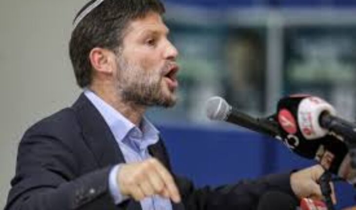 Le ministre israélien des Finances veut vider Gaza de ses habitants