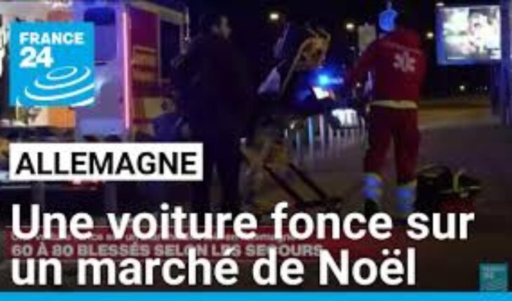 Allemagne : une voiture fonce sur un marché de Noël