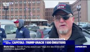 Donald Trump gracie plus de 1500 personnes inculpées dans l’assaut du Capitole Donald Trump gracie plus de 1500 personnes inculpées dans l’assaut du Capitole