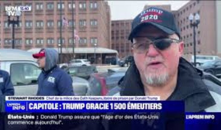 Donald Trump gracie plus de 1500 personnes inculpées dans l’assaut du Capitole