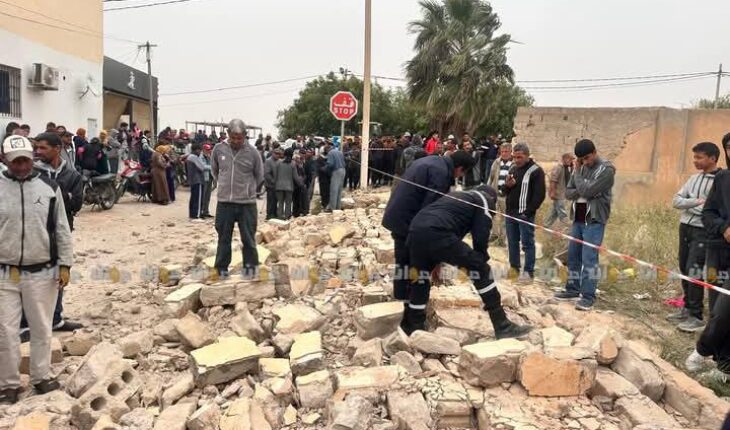 في عهد قيس « السعيد » وفاة 3 تلاميذ و جرح اثنين اخرين  في انهيار حائط مُتَهاو بالمعهد الثانوي بمدينة المزونة