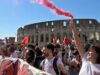 Italie : des milliers de manifestants à Rome contre le gouvernement Meloni